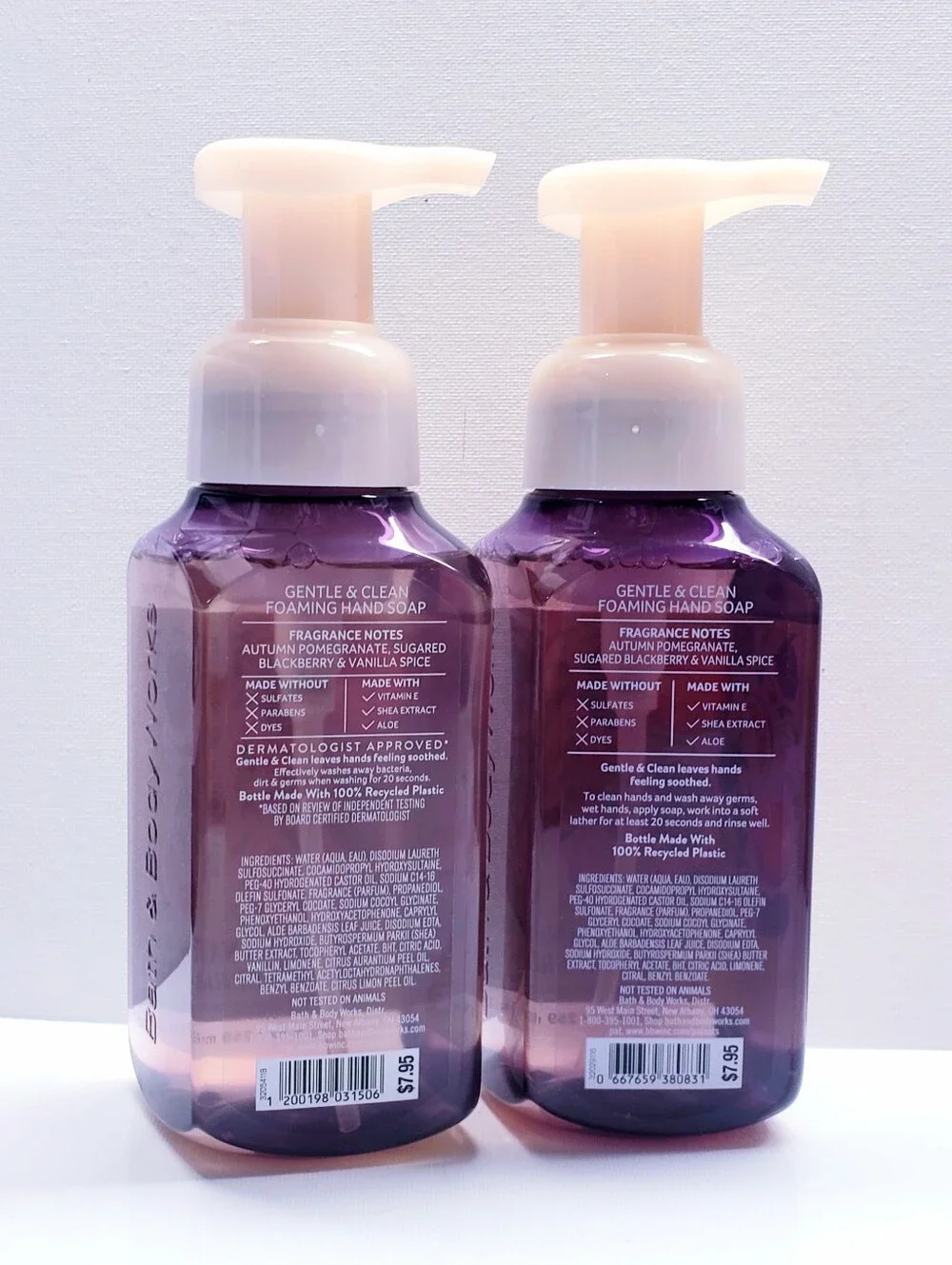 Bath & Body Works POMEGRANATE & BLACKBERRY Gentle & Clean Foaming Hand Soap(2pc)